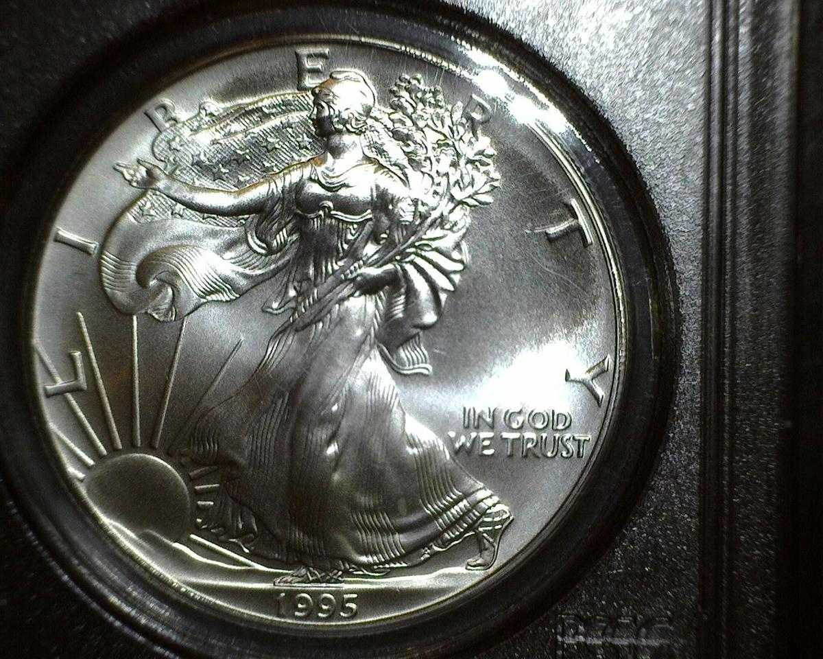 1995 1 oz. American Silver Eagle MS 69 PCGS
