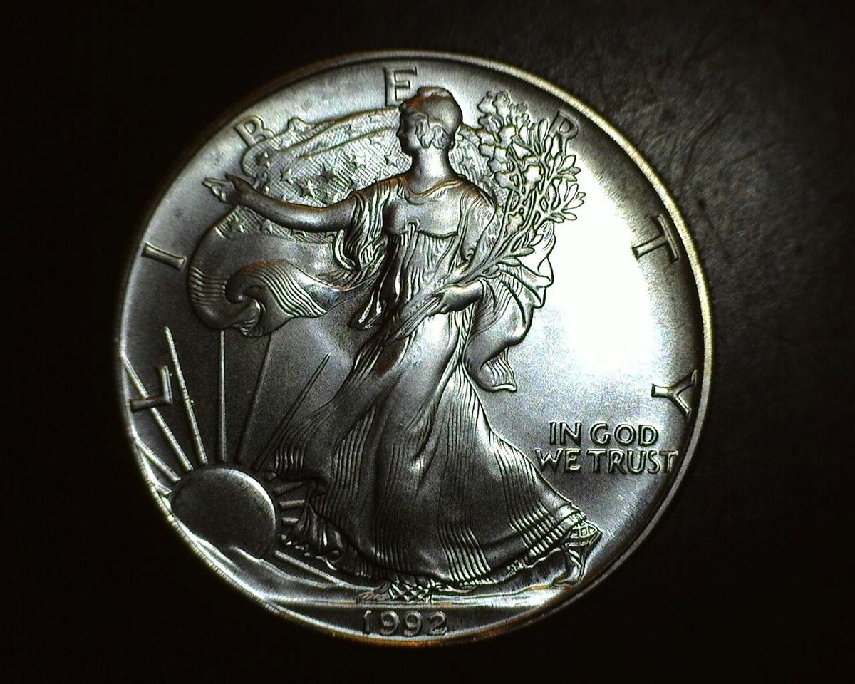 1992 1 oz. American Silver Eagle BU