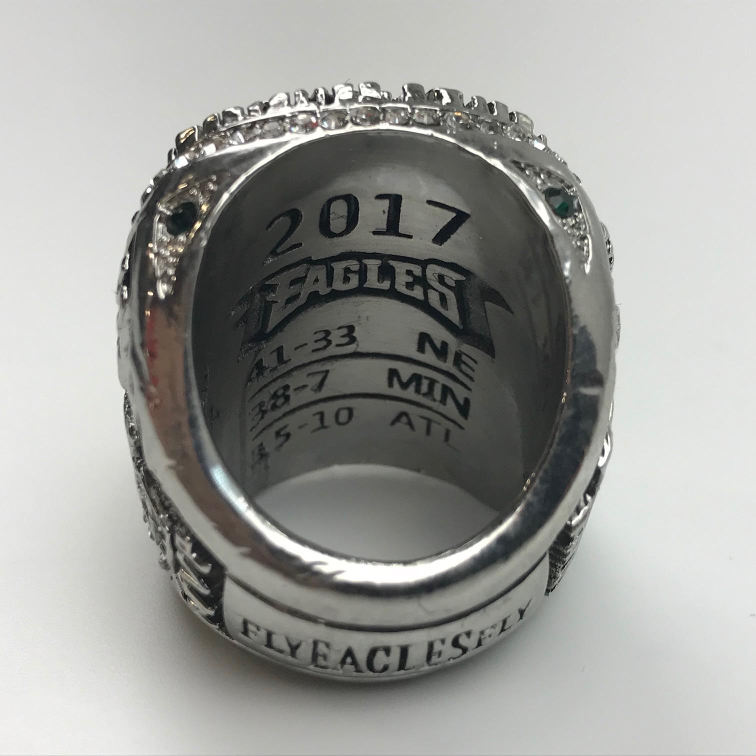 2018 Philadelphia Eagles Nick Foles Replica Super Bowl LII 52 Champions Championship Ring Size 11