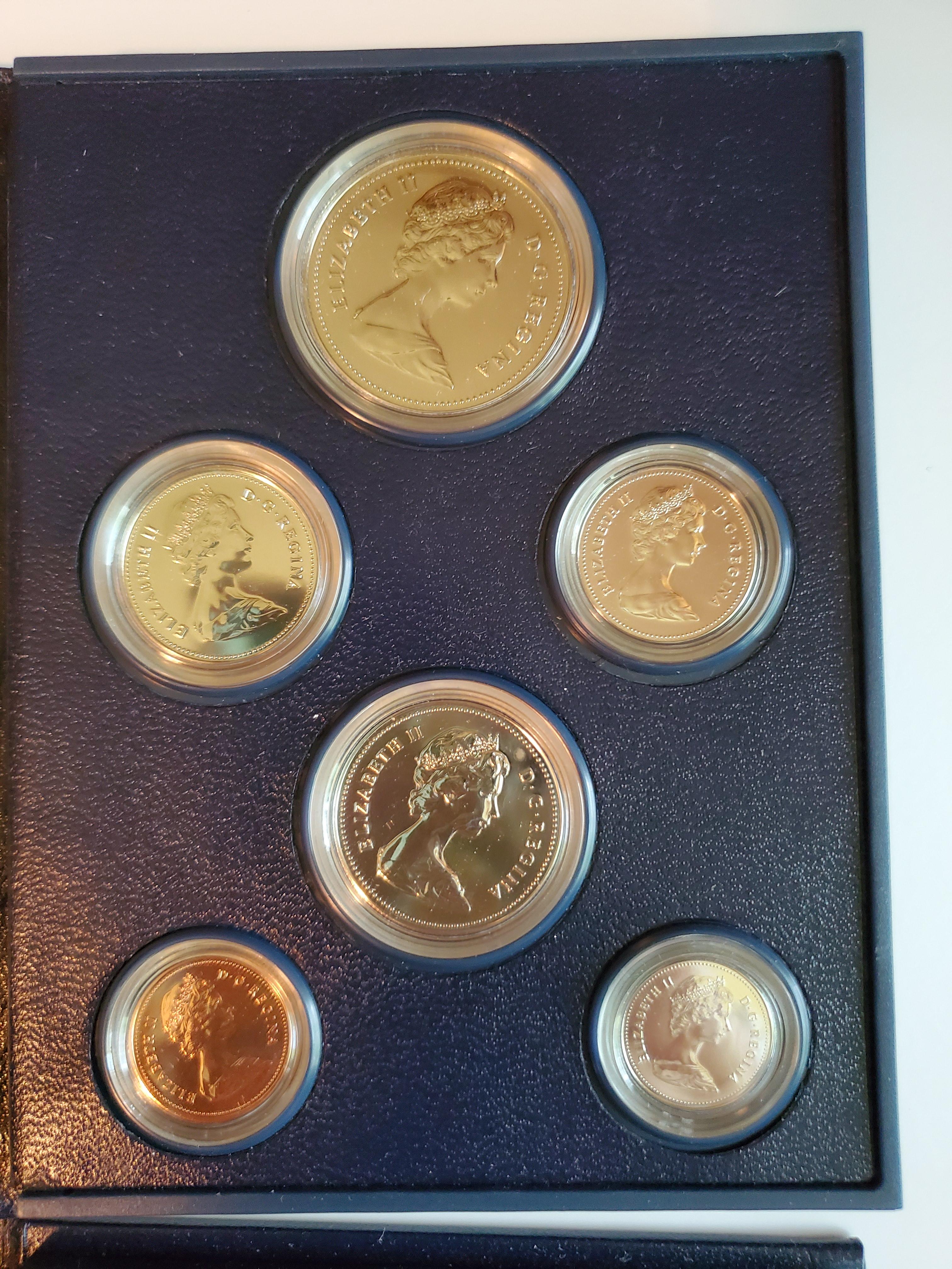 1981-1982-1983 Canada Specimen Sets Royal Canadian Mint OGP