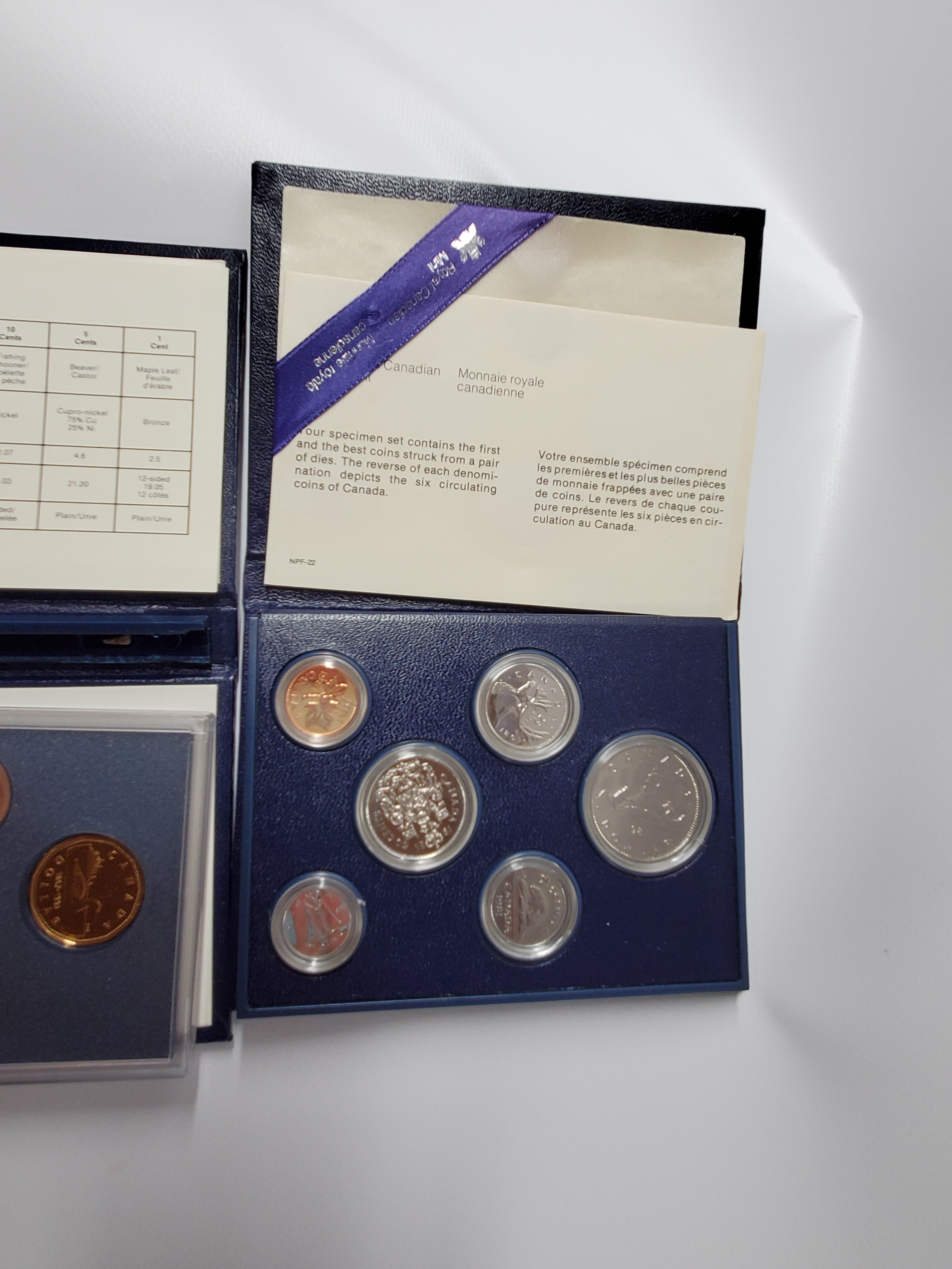 1981 & 1982 &1867-1992 Canada Specimen Sets Royal Canadian Mint OGP