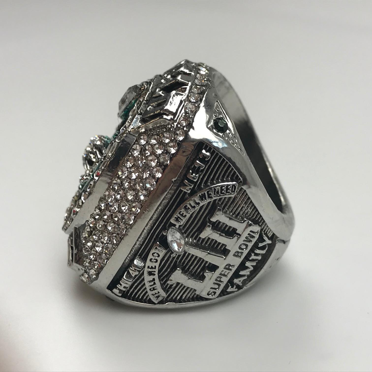 2018 Philadelphia Eagles Nick Foles Replica Super Bowl LII 52 Champions Championship Ring Size 11