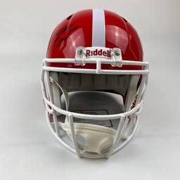 Autographed/Signed Kirby Smart Georgia Bulldogs 2021 National Champs FS Replica Helmet Fanatics COA