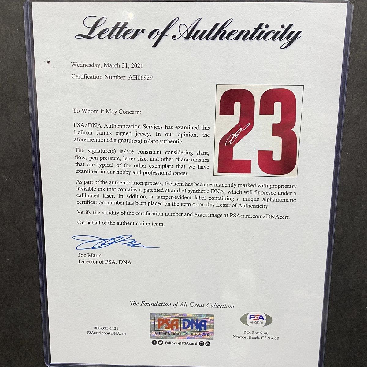 Framed Autographed/Signed LeBron James 33x42 Cleveland Cavaliers White Jersey PSA COA/LOA