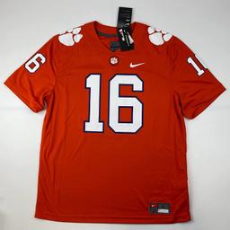 Autographed/Signed Trevor Lawrence Clemson Tigers Orange Authentic Nike College Jersey Fanatics COA