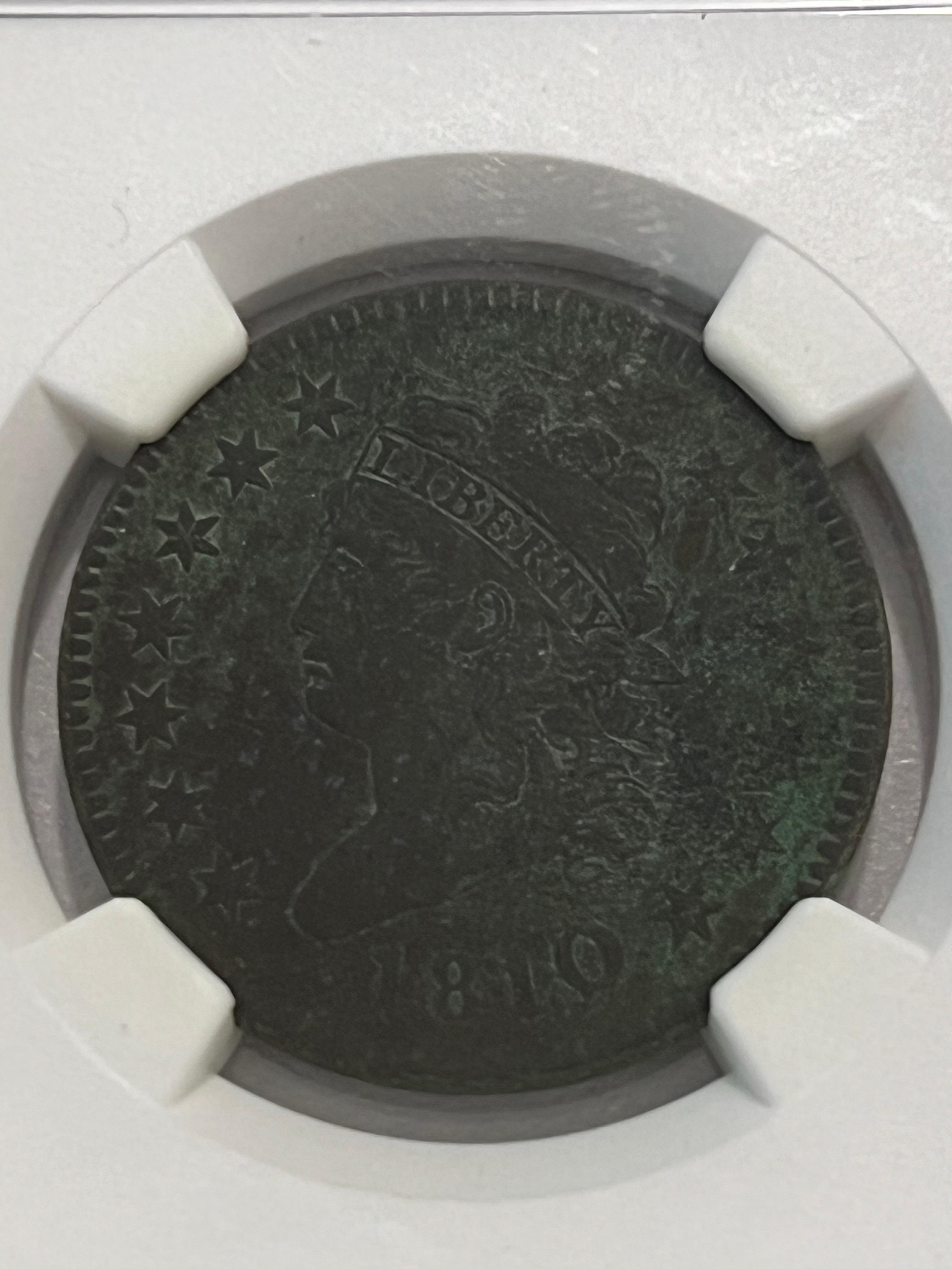 1810 Large Cent AU Details NGC