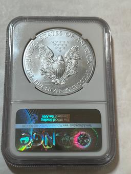 2015 1 oz. Silver American Eagle $1 MS 69 NGC First Day of Issue