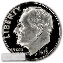 Roll of 1975 Roosevelt Dimes Proof