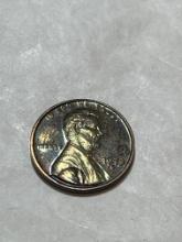1973 S Lincoln Cent Proof Rainbow Toning