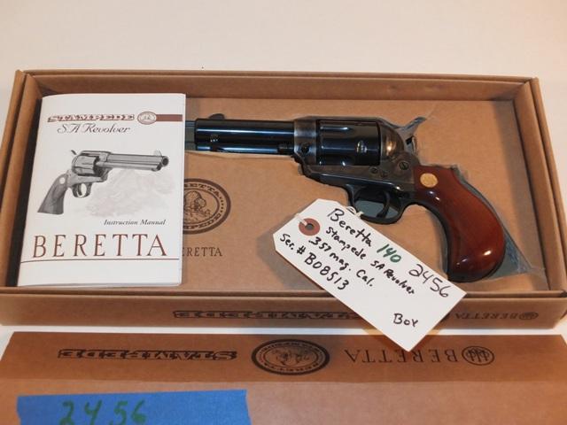 BERETTA STAMPEDE SA 357 MAG WITH BOX   S/N B08513, TAG# 2456