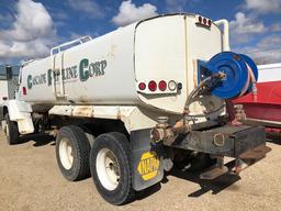 1995  FORD WATER TANK TRUCK DIESEL, 3,880 GALLONS ANTI-SIPHON APPROVED VIN:1FDYW82EXSVA19309, 99K MI