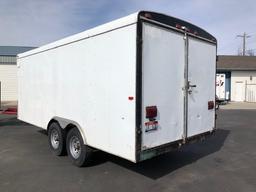 2006 18' 6" TRAILER - INTERSTATE ENCLOSED MAN & BARN DOORS, VIN:4RACS18236N045381