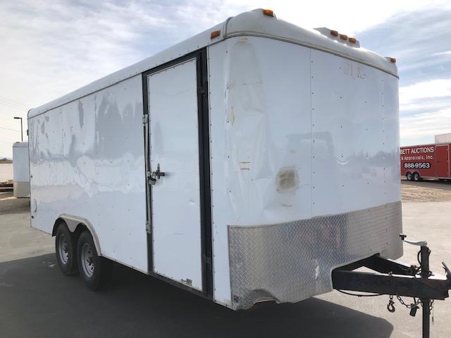 2006 18' 6" TRAILER - INTERSTATE ENCLOSED MAN & BARN DOORS, VIN:4RACS18236N045381