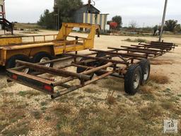 ShopMade T/A Bumper Pull Pipe Trailer [Yard 2: Snyder, TX]