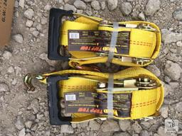 (2) Unused 2in. X 27ft. Ratchet Tie Down J-Hooks [Yard 1: Odessa]