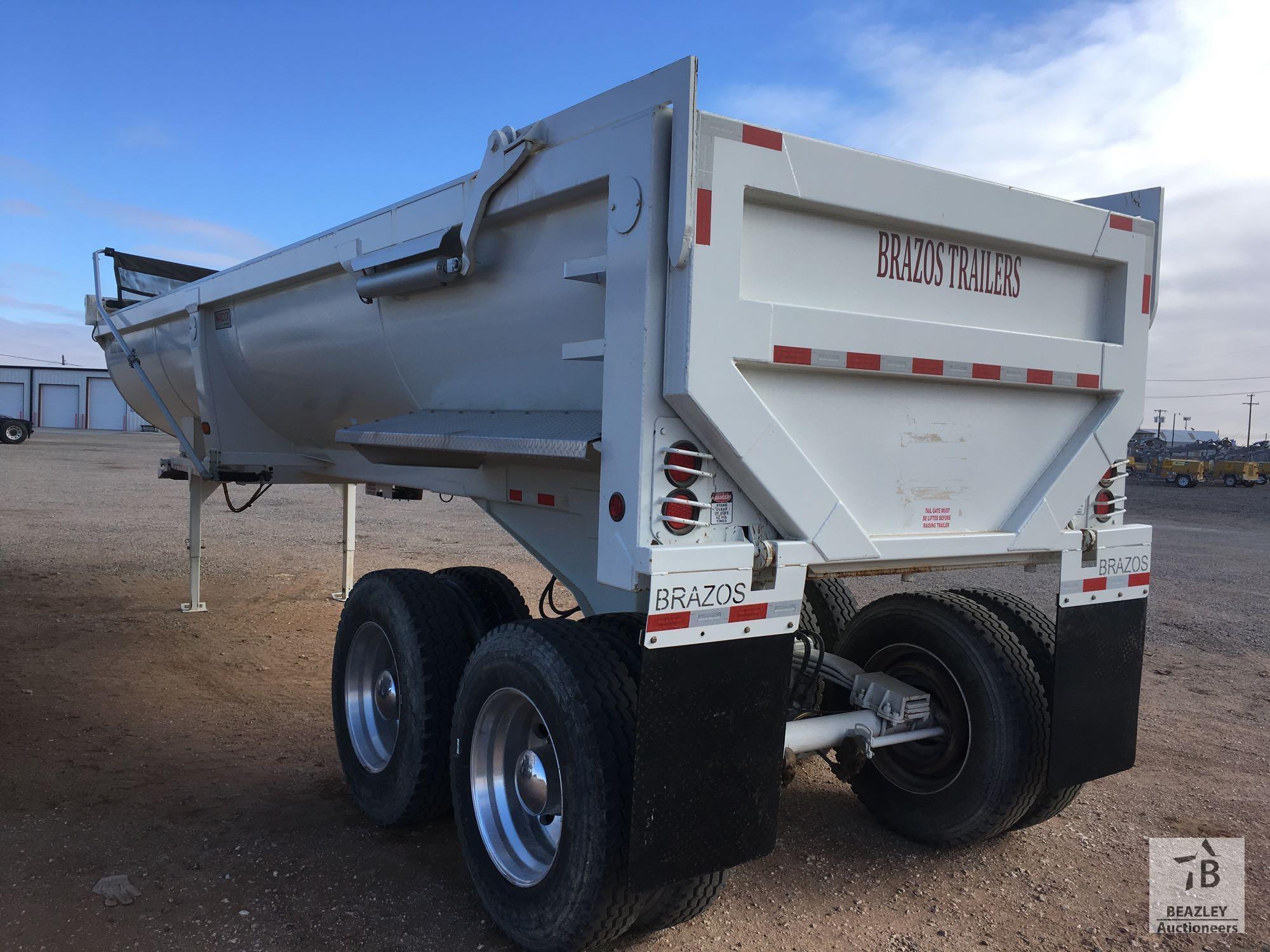 2017 Brazos T/A Round Bottom 32ft End Dump Trailer [Yard 1: Odessa]