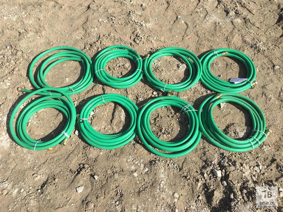 (8) Unused 15ft Water hose