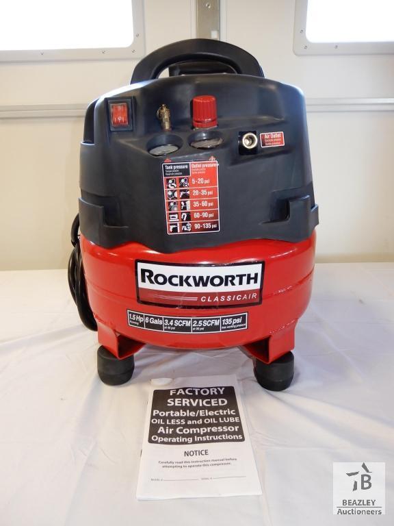 2 HP 6 GAL 150 PSI PANCAKE AIR COMPRESSOR - ROCKWORTH (RECON) [YARD 1]