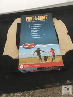 Unused Port-A-Crate Portable Collapsible Dog Kennel