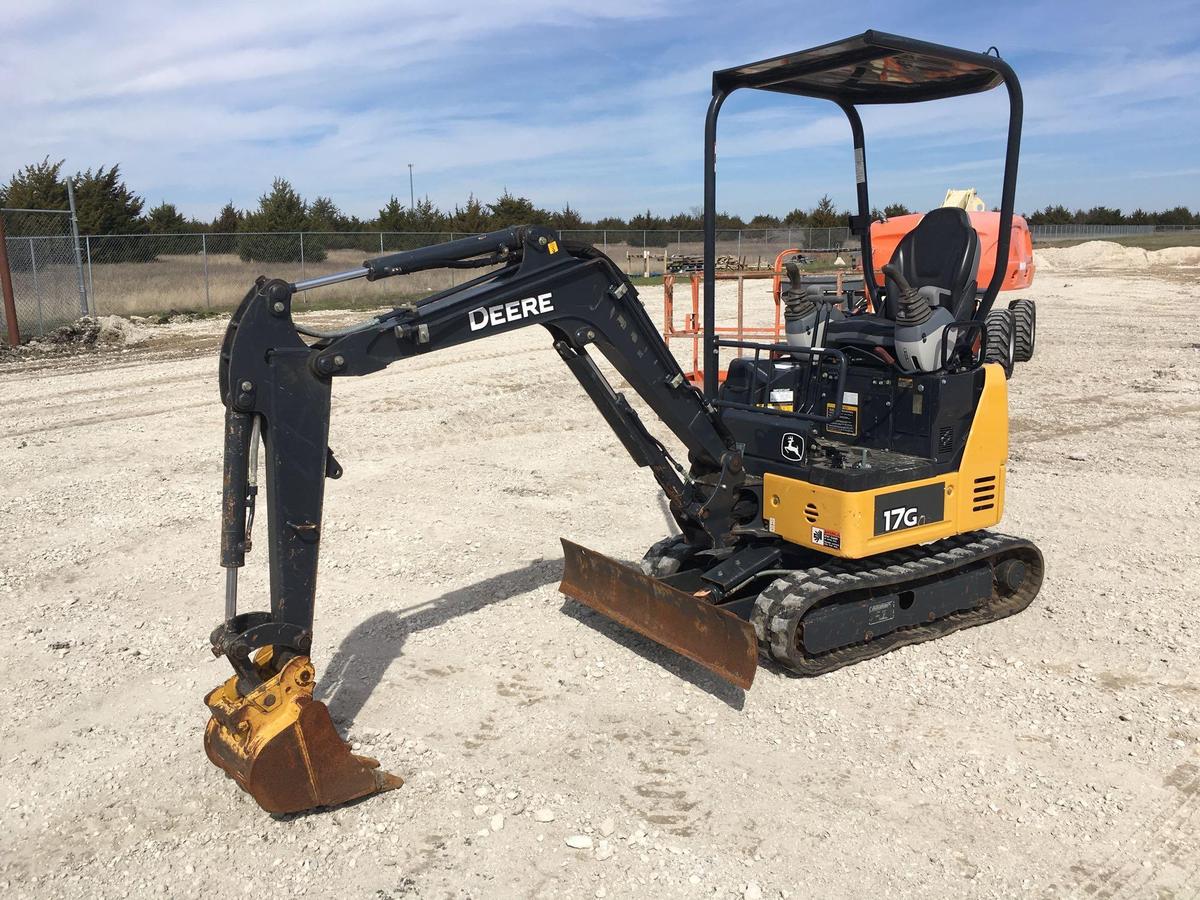 2016 John Deere 17G Mini Excavator