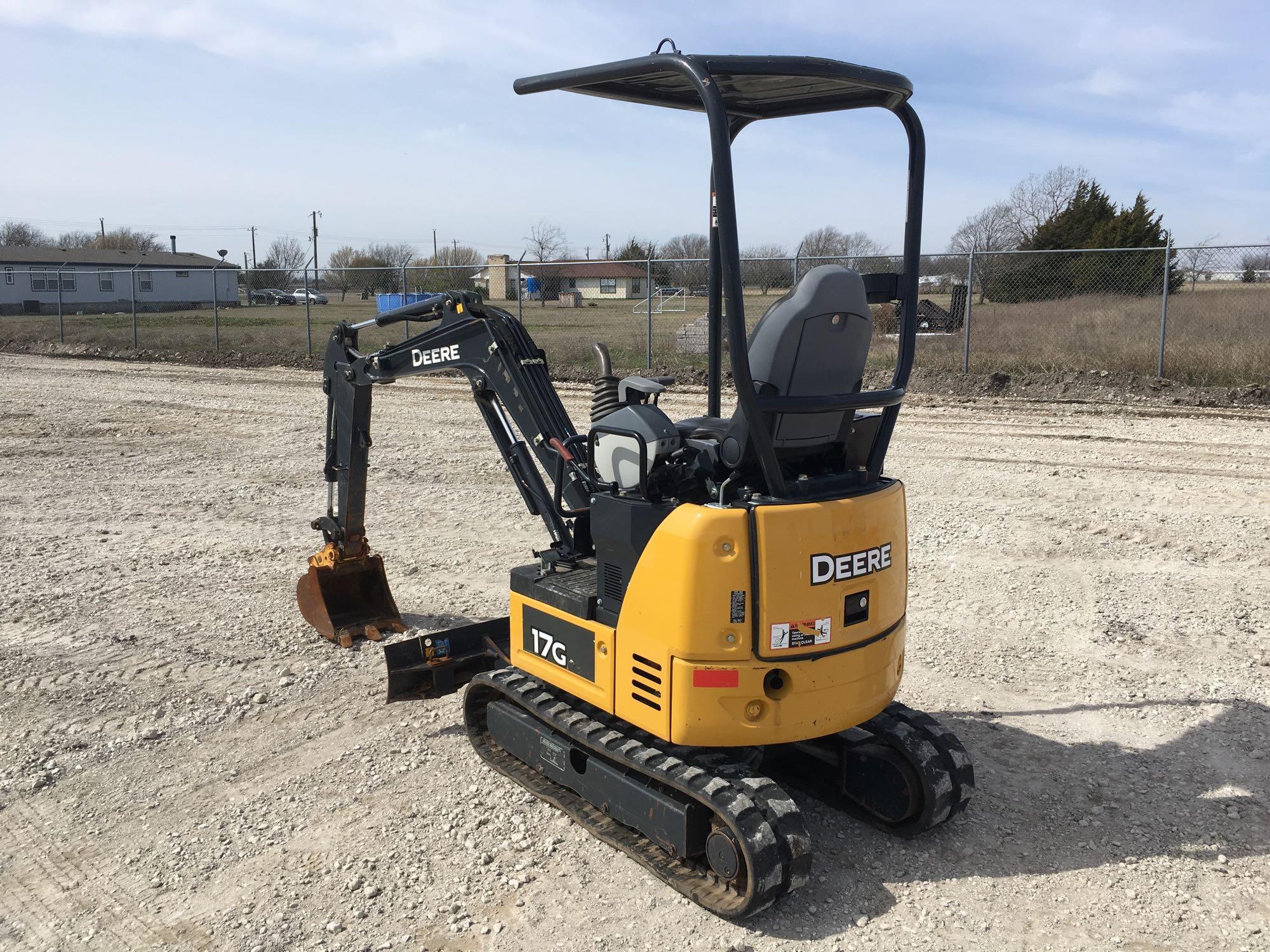 2016 John Deere 17G Mini Excavator