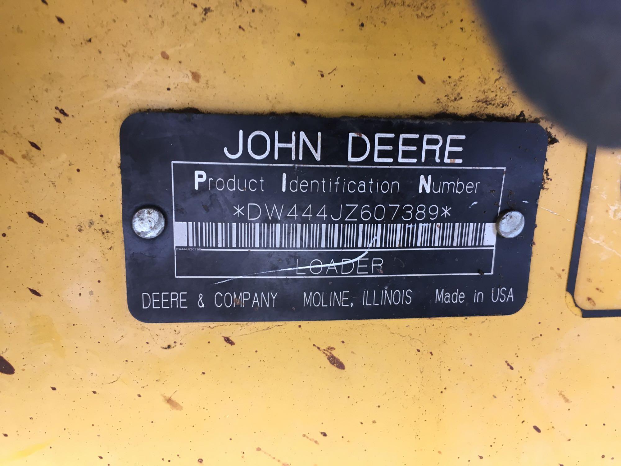 2006 John Deere 444J Wheel Loader