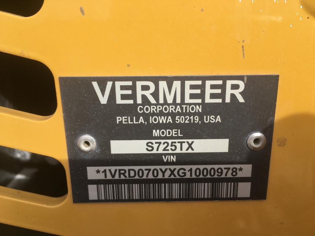 2016 Vermeer S725TX Mini Skid Steer