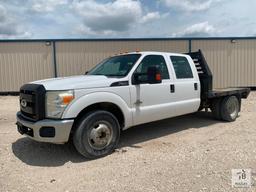 2011 Ford F350 Crew Cab Flatbed Truck