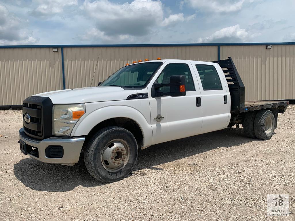 2011 Ford F350 Crew Cab Flatbed Truck