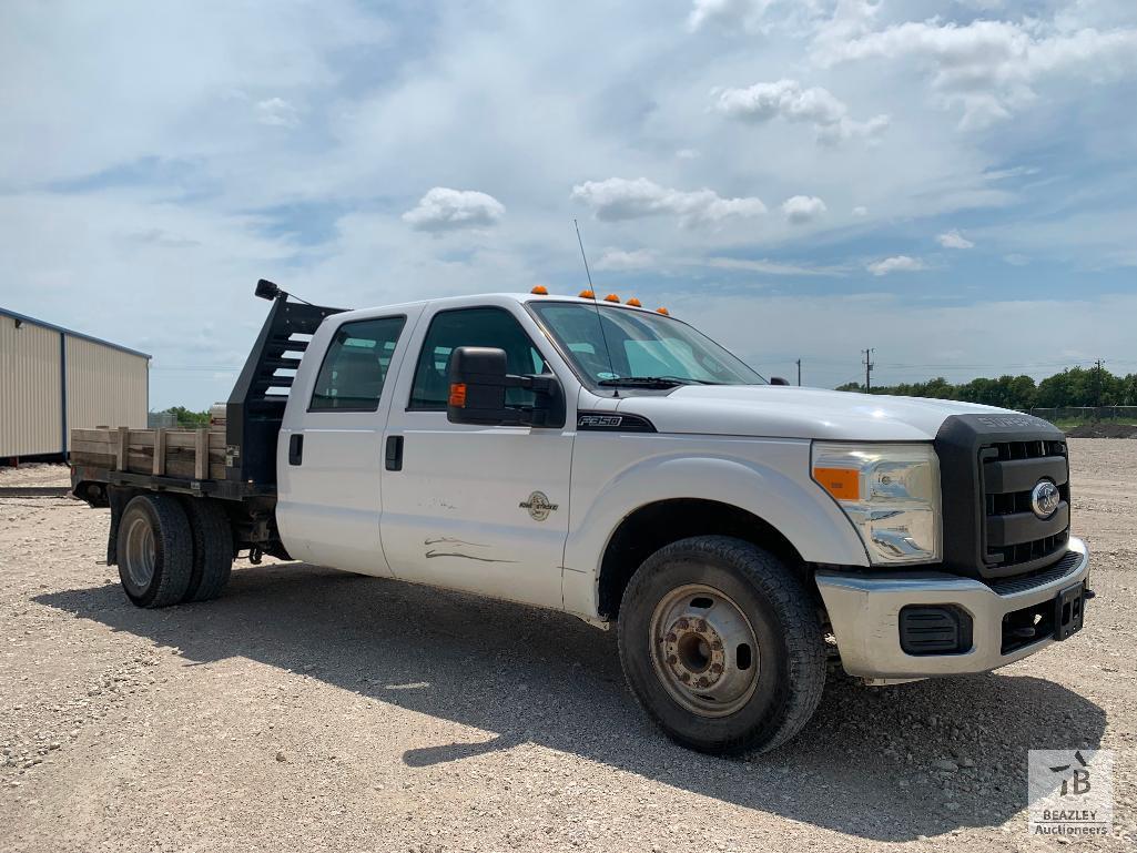 2011 Ford F350 Crew Cab Flatbed Truck