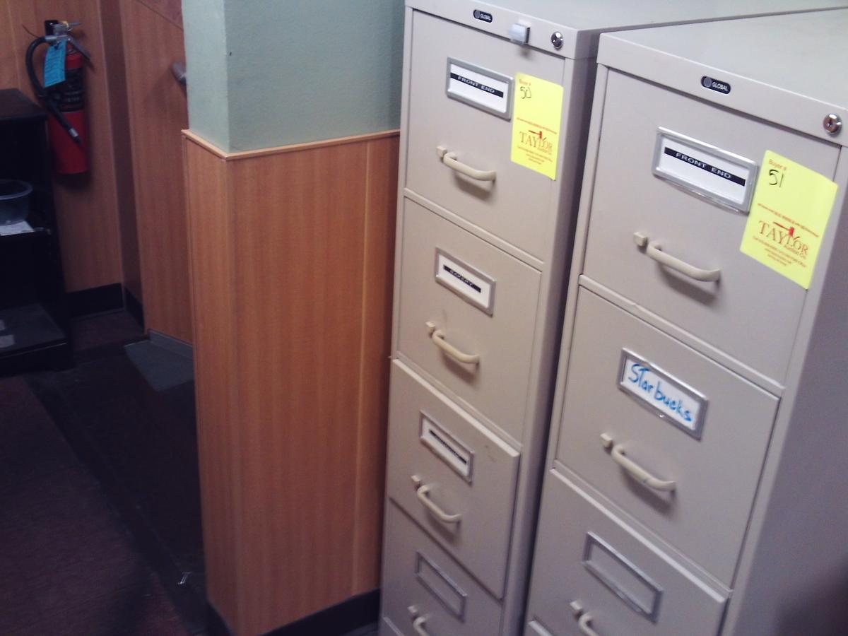 global 4 drawer filing cabinet