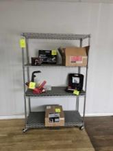 Stainless Steel 4 Tier Rack On Casters