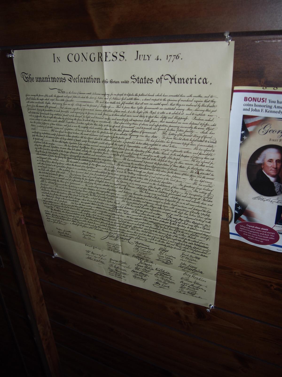 Declaration of Independence poster