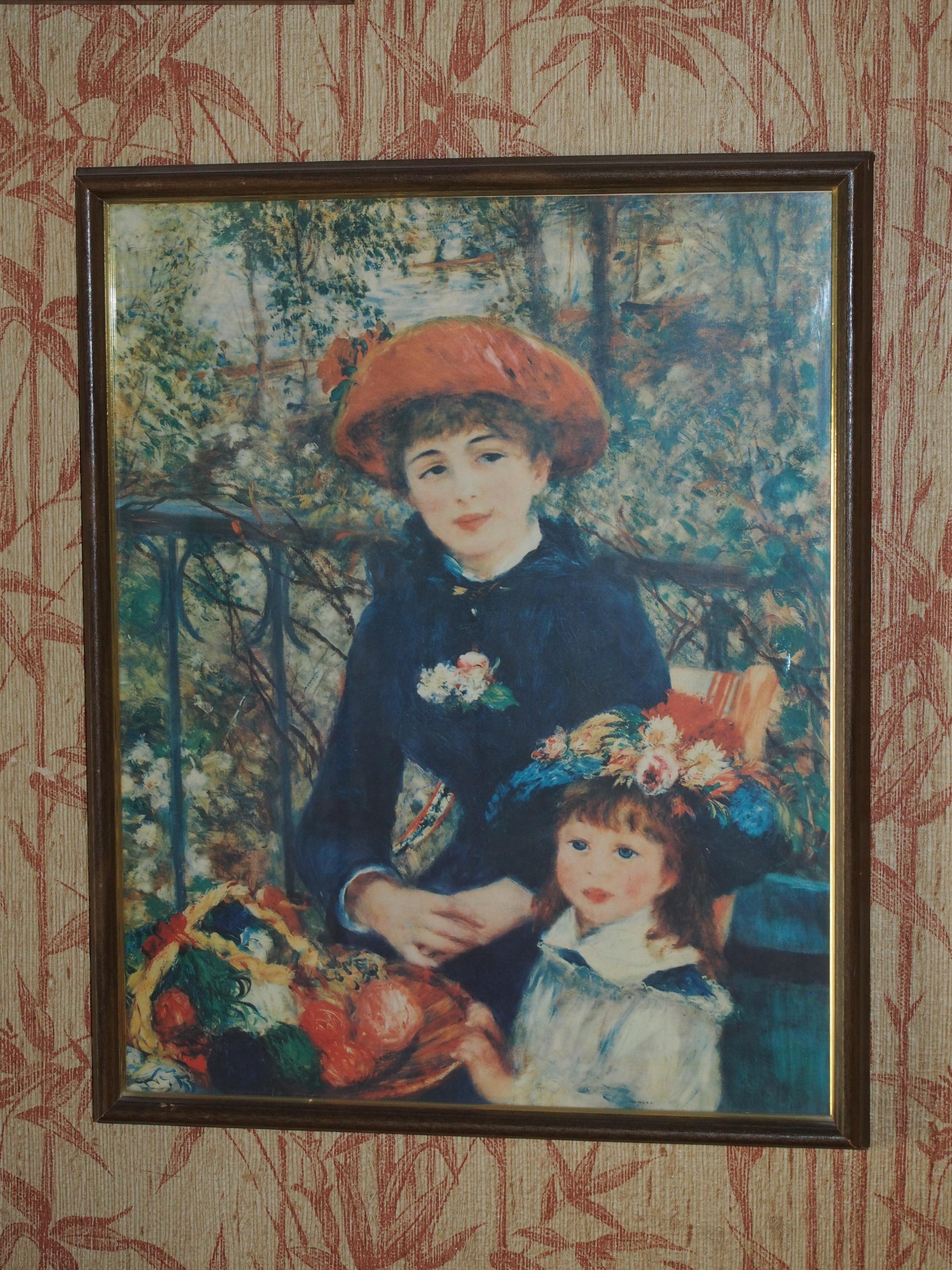A. Renoir "On the Terrace" lithogram - framed