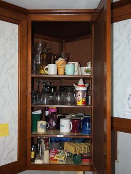 Miscellaneous cupboard contents