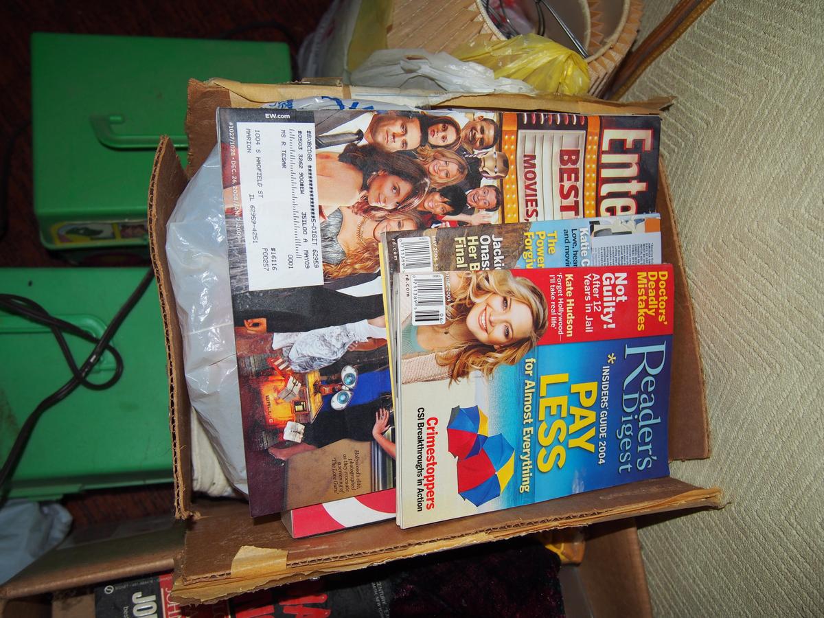 Box of magazines