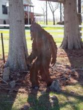 Sasquatch profile yard decor