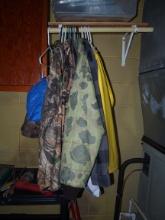 Assorted camo and clothing