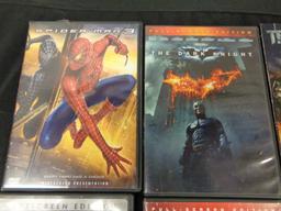 Lot of 12 Superhero movies Marvel DC Transformers
