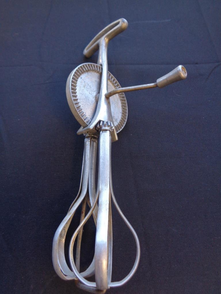 Vintage aluminum egg beater