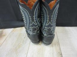 J. Chisholm Gray Leather Boots - Size 10EE
