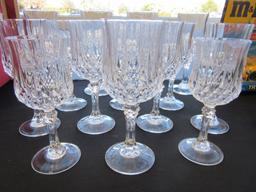 14-Piece Set of Crystal Fine Dining Glasses