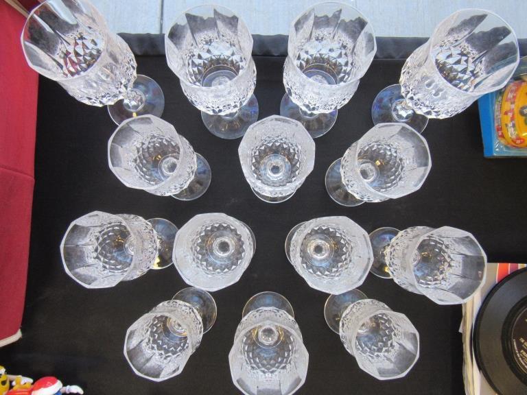 14-Piece Set of Crystal Fine Dining Glasses