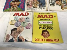 Lot of 5 MAD MAGAZINE Issues from 1968.