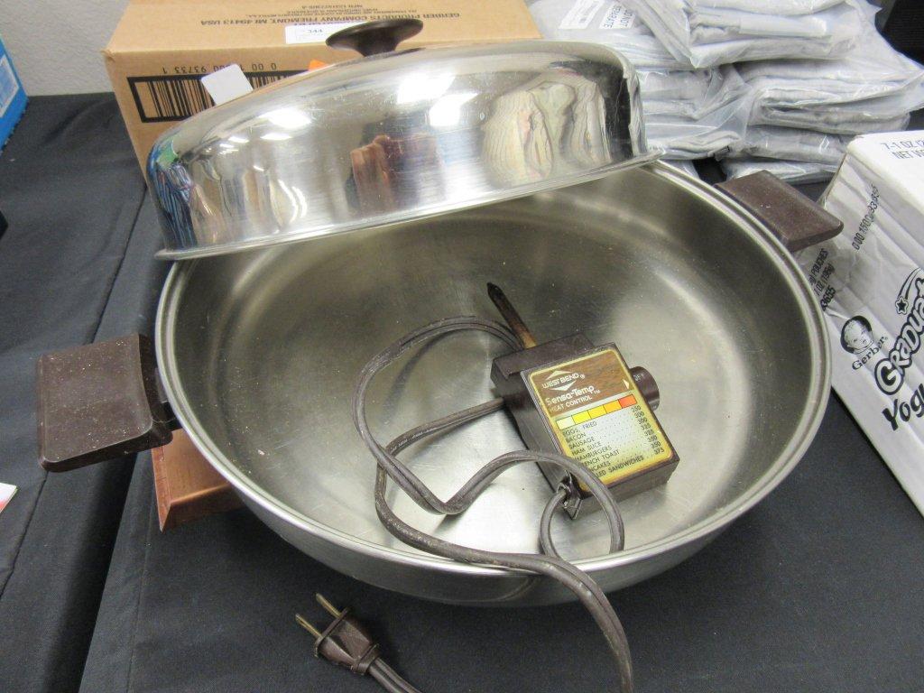 Stainless Steel Electric Frying Pan