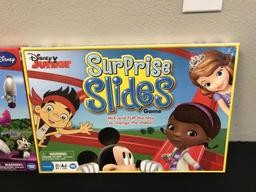 Lot of 3 Surprise Slides Board Games NEW Disney