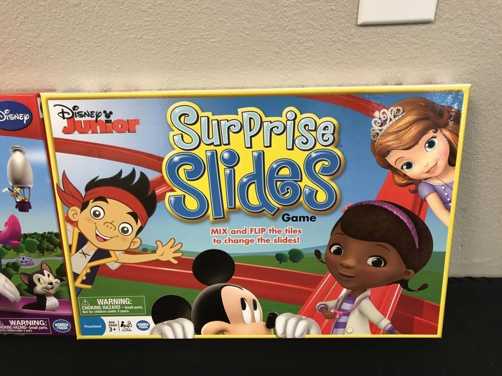 Lot of 3 Surprise Slides Board Games NEW Disney