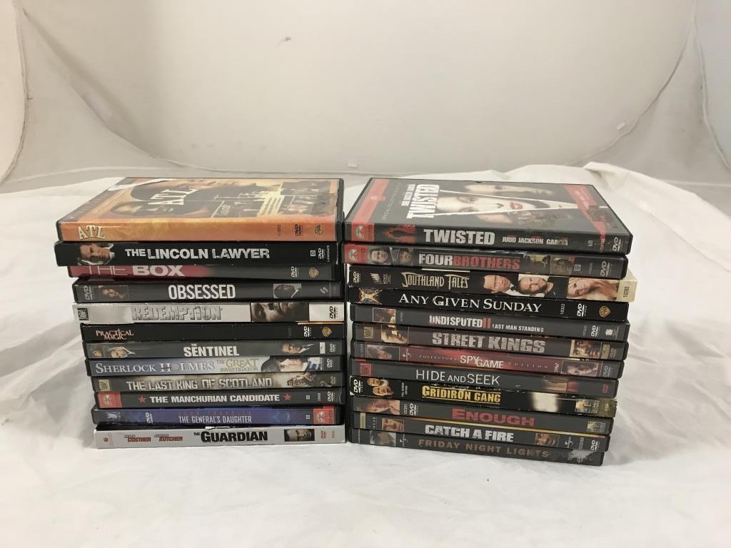 Lot of 24 DRAMA  DVD Movies-Enough, Spy Games