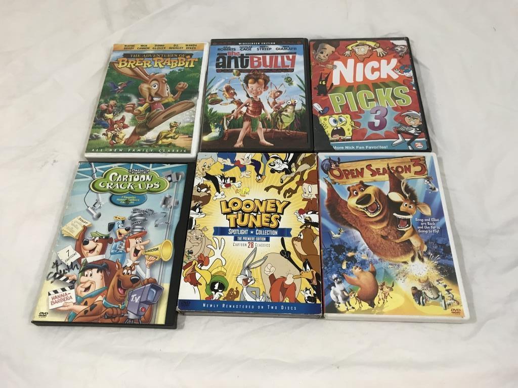 Lot of 11 CHILDREN DVD Movies- Cartoons