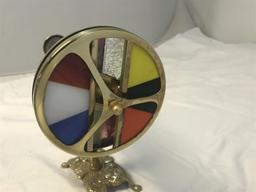 Large Premium Brass Kaleidoscope with stand & box